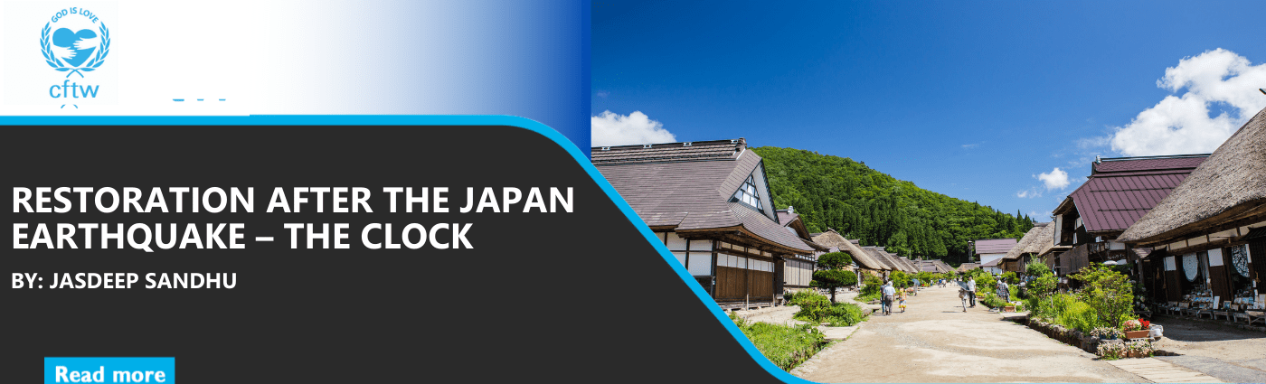 Restoration after the Japan Earthquake -The Clock